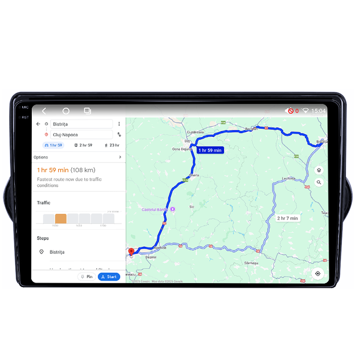 Navigatie dedicata Fiat Egea 2015-2018, 4GB RAM 64GB ROM, Octacore, Android 14, Display QLED 1K 9", Carplay&Android Auto, SIM 4G, Ventilator Activ [4]