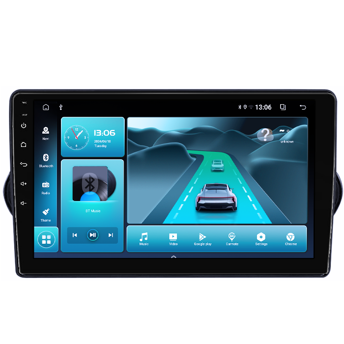 Navigatie dedicata Fiat Egea 2015-2018, 8GB RAM 128GB ROM, Octacore, Platforma TS18, Android 13, Display QLED 9”, Suporta camera 360º, DSP, Carplay&Android Auto, SIM 4G, Ventilator Activ [4]