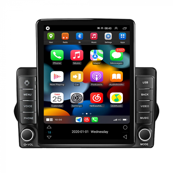 Navigatie dedicata Fiat Egea 2015-2018 ,Tesla Style, ANDROID 13,Carplay&Android Auto, 10 inch , 8+128GB, Internet, Aplicatii, Waze, Gps [2]
