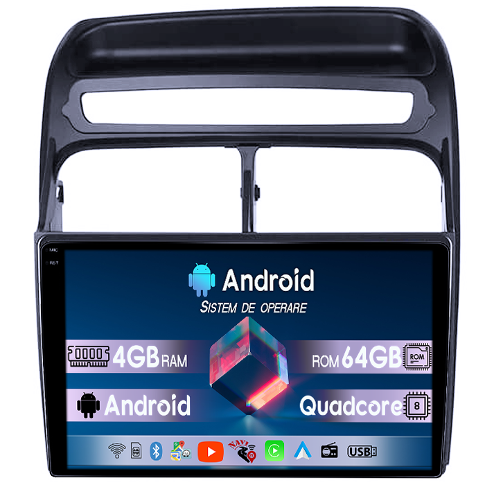 Navigatie dedicata Fiat Fiat Linea 2006-2012, 4GB RAM 64GB ROM, Quadcore, Android 14, Display QLED 1K 9", DSP, Carplay&Android Auto, Suport camere AHD [1]