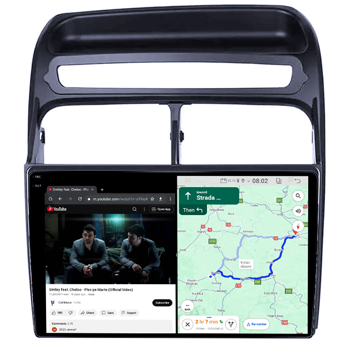 Navigatie dedicata Fiat Fiat Linea 2006-2012, 4GB RAM 64GB ROM, Quadcore, Android 14, Display QLED 1K 9", DSP, Carplay&Android Auto, Suport camere AHD [4]