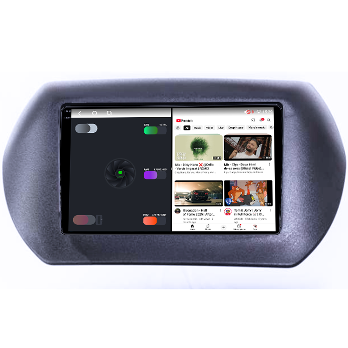 Navigatie dedicata Fiat Fiorino 2008/Citroen Nemo/Peugeot Bipper, 4GB RAM 32GB ROM, Octacore, Android 14, Display QLED 1K 10", DSP, Carplay&Android Auto, SIM 4G, Bluetooth, Ventilator Activ [3]