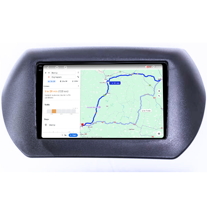 Navigatie dedicata Fiat Fiorino 2008/Citroen Nemo/Peugeot Bipper, 4GB RAM 64GB ROM, Octacore, Android 14, Display QLED 1K 10", Carplay&Android Auto, SIM 4G, Ventilator Activ [4]