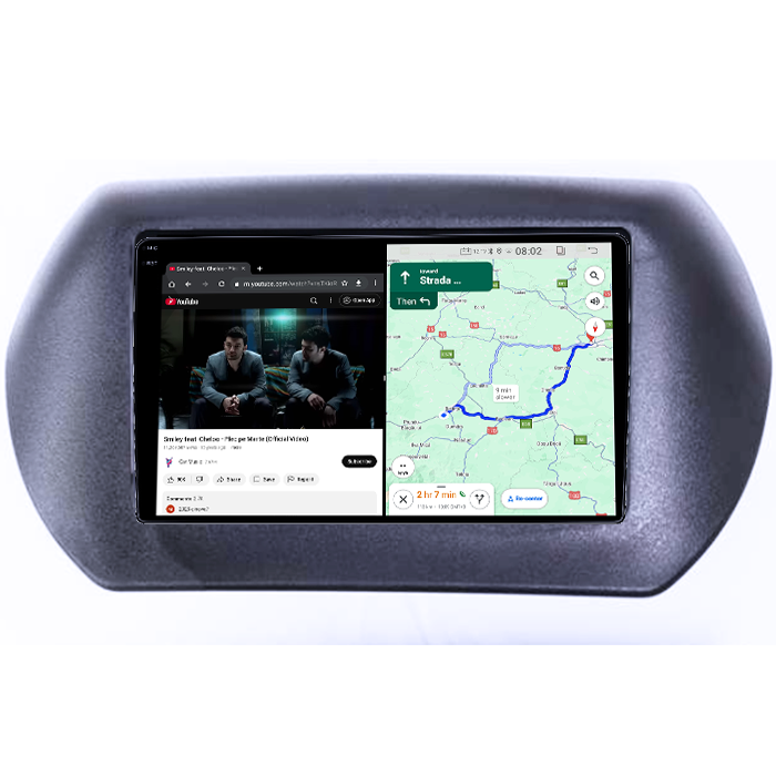 Navigatie dedicata Fiat Fiorino 2008/Citroen Nemo/Peugeot Bipper, 4GB RAM 64GB ROM, Quadcore, Android 14, Display QLED 1K 10", DSP, Carplay&Android Auto, Suport camere AHD [4]