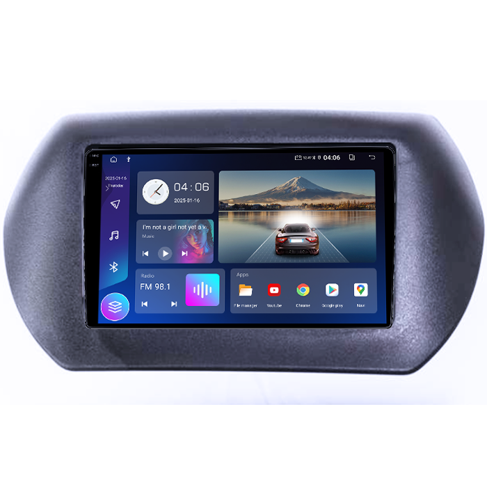 Navigatie dedicata Fiat Fiorino 2008/Citroen Nemo/Peugeot Bipper, 4GB RAM 64GB ROM, Quadcore, Android 14, Display QLED 1K 10", DSP, Carplay&Android Auto, Suport camere AHD [2]