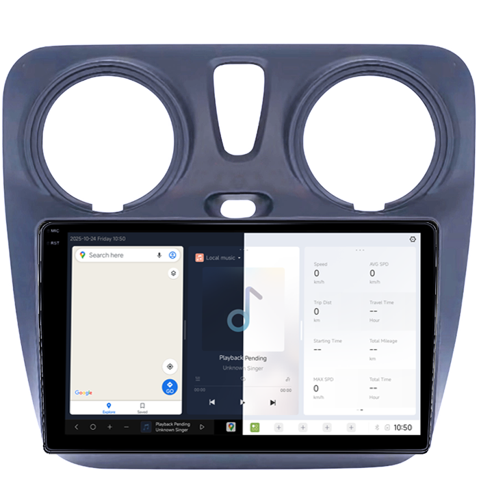 Navigatie dedicata Dacia Dokker 2012 DUDU3, 4GB RAM 64GB ROM, Octacore, Platforma 8581, Android, Display QLED 9", DSP, Carplay&AndroidAuto [2]