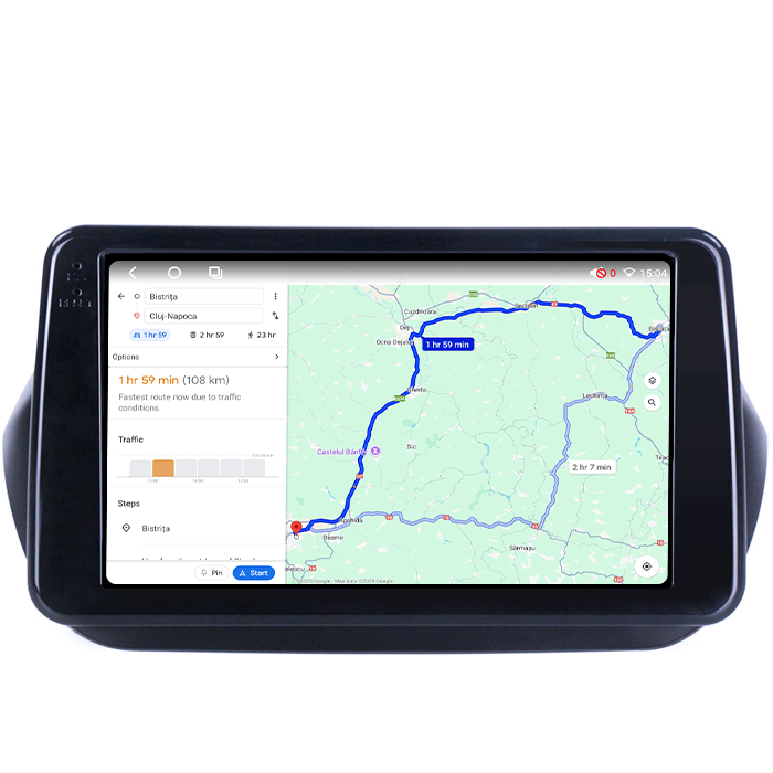 Navigatie dedicata Fiat Fiorino Qubo 2008-2017, 4GB RAM 64GB ROM, Octacore, Android 14, Display QLED 1K 9", Carplay&Android Auto, SIM 4G, Ventilator Activ [2]