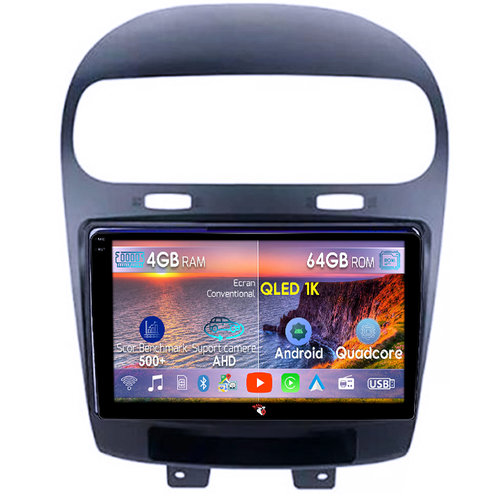 Navigatie dedicata Fiat Freemont 2011-2021, 4GB RAM 64GB ROM, Octacore, Android 14, Display QLED 1K 9", Carplay&Android Auto, SIM 4G, Ventilator Activ [1]