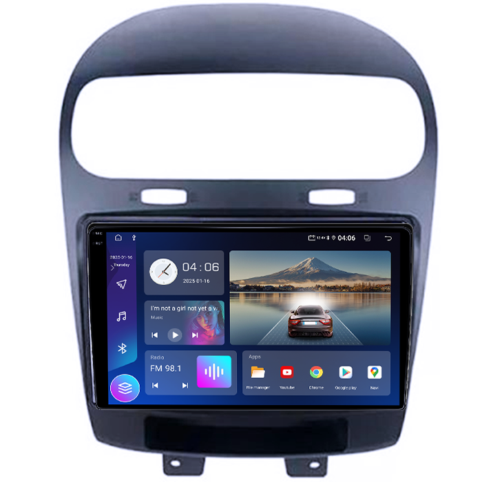 Navigatie dedicata Fiat Freemont 2011-2021, 4GB RAM 64GB ROM, Procesor Qualcomm Octacore, Android 14, Rezolutie 2K, Display QLED 9", DSP, Carplay&Android Auto, SIM 4G [5]