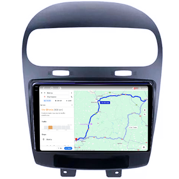 Navigatie dedicata Fiat Freemont 2011-2021, 4GB RAM 64GB ROM, Procesor Qualcomm Octacore, Android 14, Rezolutie 2K, Display QLED 9", DSP, Carplay&Android Auto, SIM 4G [6]