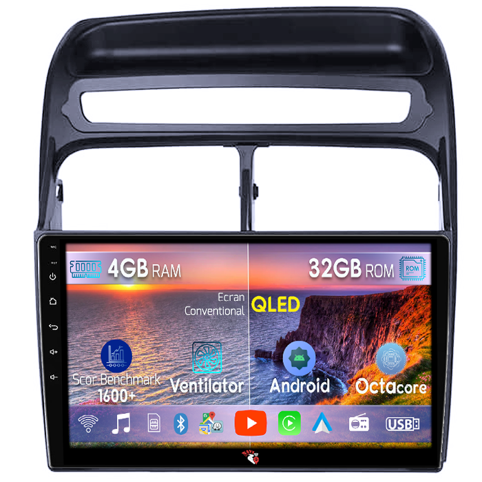Navigatie dedicata Fiat Linea 2006-2012, 4GB RAM 32GB ROM, Octacore, Android 14, Display QLED 9", DSP, Carplay&Android Auto, SIM 4G, Bluetooth, Ventilator Activ [1]