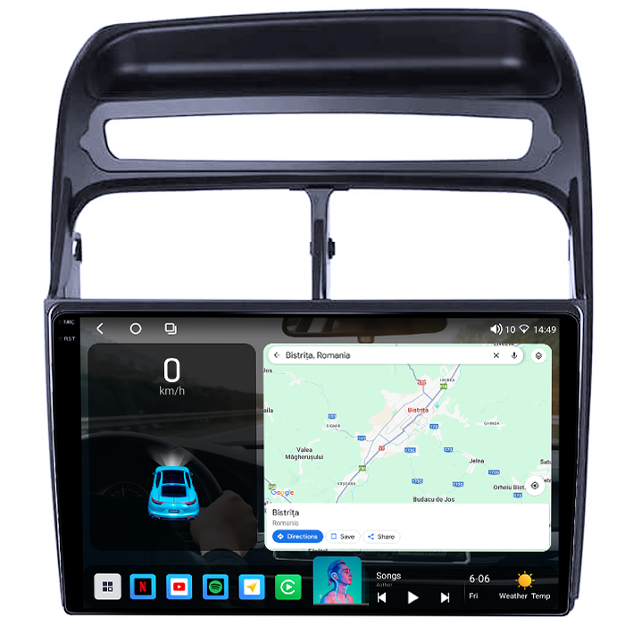 Navigatie dedicata Fiat Linea 2006-2012, 4GB RAM 64GB ROM, Octacore, Android 14, Display QLED 1K 9", Carplay&Android Auto, SIM 4G, Ventilator Activ [2]