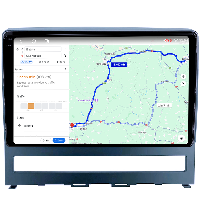 Navigatie dedicata Fiat Perla 2009+, 4GB RAM 64GB ROM, Octacore, Android 14, Display QLED 1K 9", Carplay&Android Auto, SIM 4G, Ventilator Activ [4]