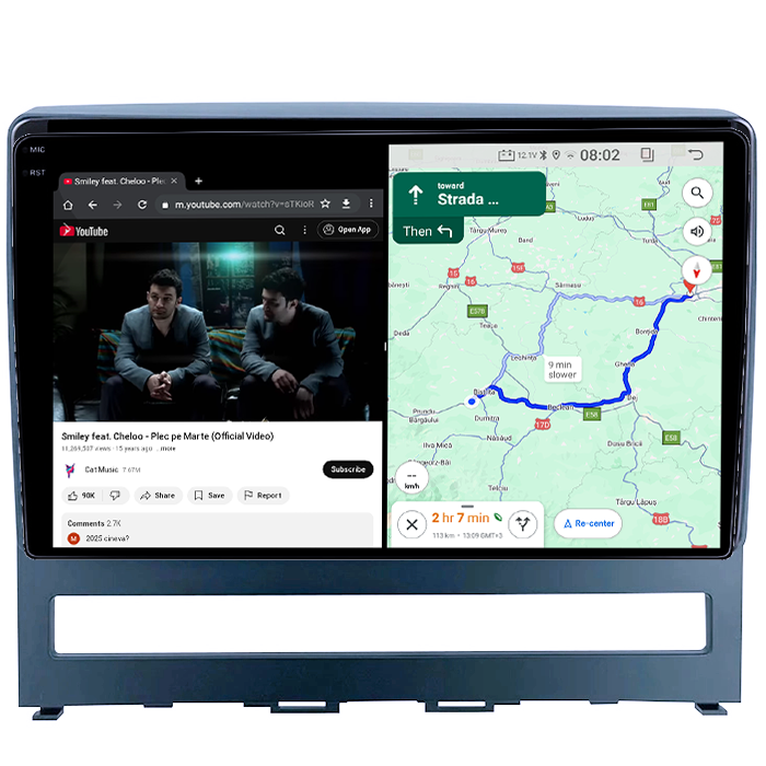 Navigatie dedicata Fiat Perla 9 2009 Idea 2011-2014, 4GB RAM 64GB ROM, Quadcore, Android 14, Display QLED 1K 9", DSP, Carplay&Android Auto, Suport camere AHD [4]