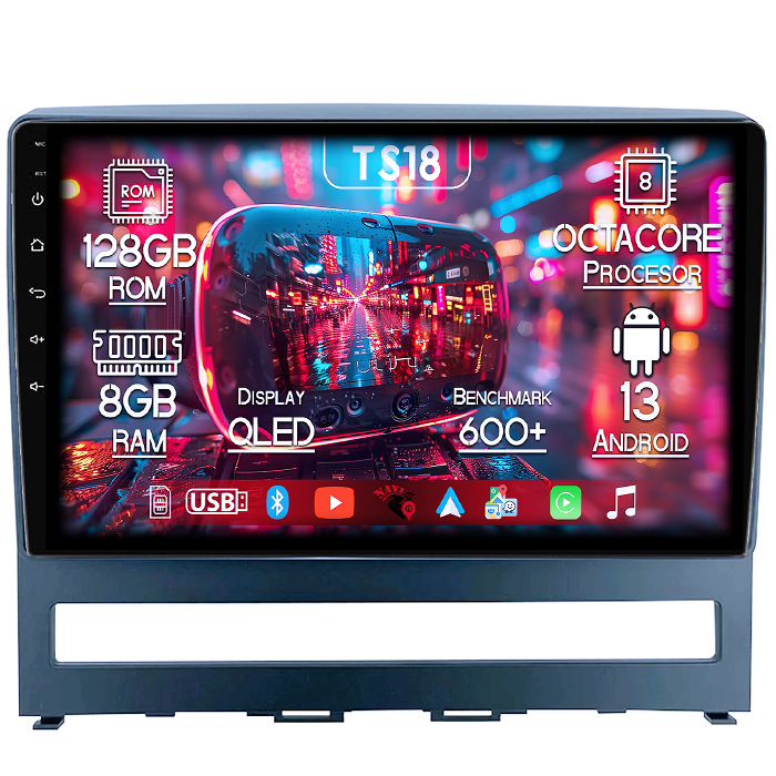 Navigatie dedicata Fiat Perla 9 2009 Idea 2011-2014, 8GB RAM 128GB ROM, Octacore, Platforma TS18, Android 13, Display QLED 9”, Suporta camera 360º, DSP, Carplay&Android Auto, SIM 4G, Ventilator Activ [1]