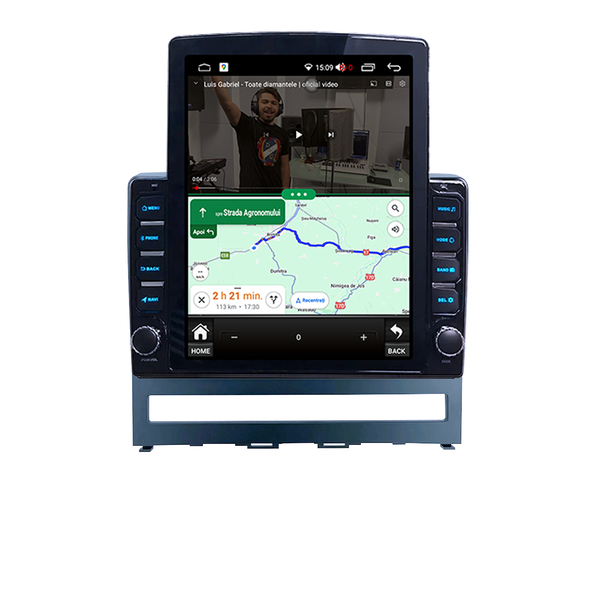 Navigatie dedicata Fiat Perla 9 2009 Idea 2011 2014 Tesla Style, 4GB RAM 64GB ROM, Procesor Quadcore, Android 14, Display QLED 9.7", DSP, Carplay&Android Auto [5]