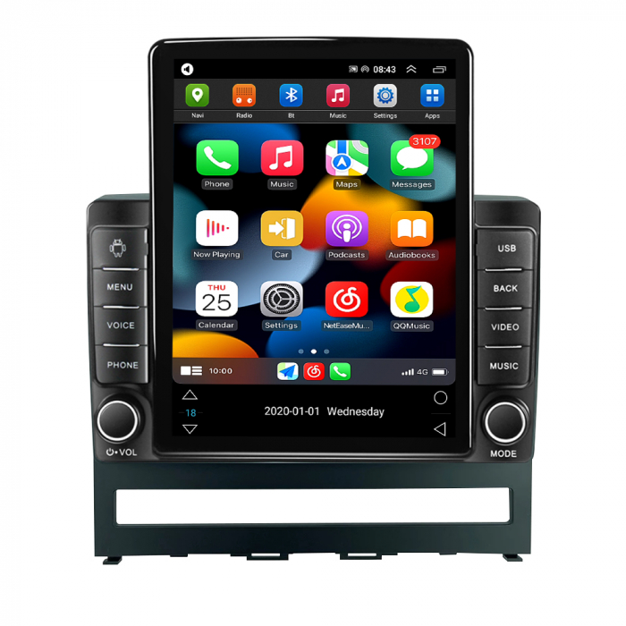 Navigatie dedicata Fiat Perla 9 2009 Idea 2011 2014 ,Tesla Style, ANDROID 13,Carplay&Android Auto, 10 inch , 8+128GB, Internet, Aplicatii, Waze, Gps [2]