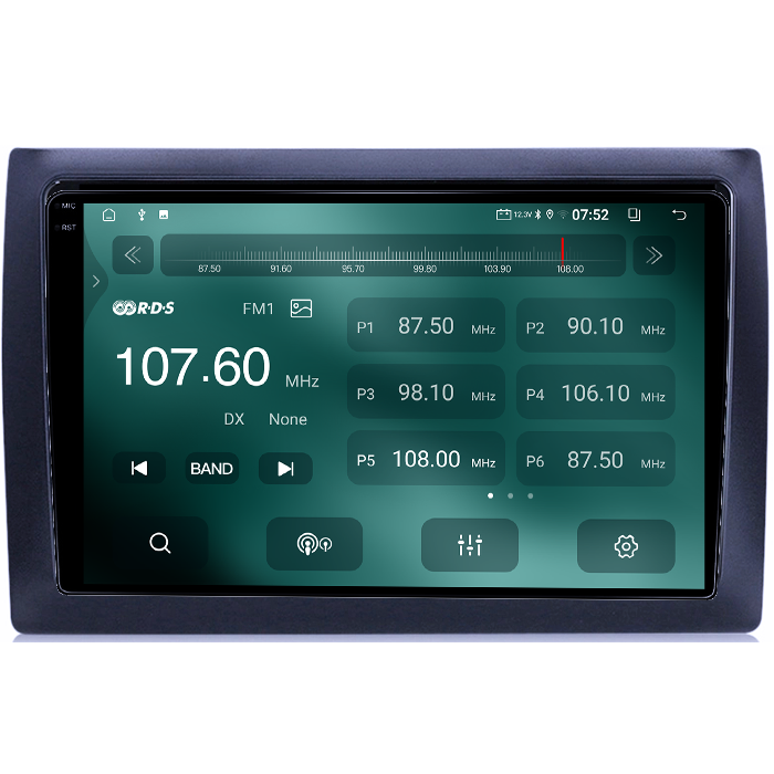 Navigatie dedicata Fiat Stilo 2010, 4GB RAM 64GB ROM, Quadcore, Android 14, Display QLED 1K 9", DSP, Carplay&Android Auto, Suport camere AHD [3]