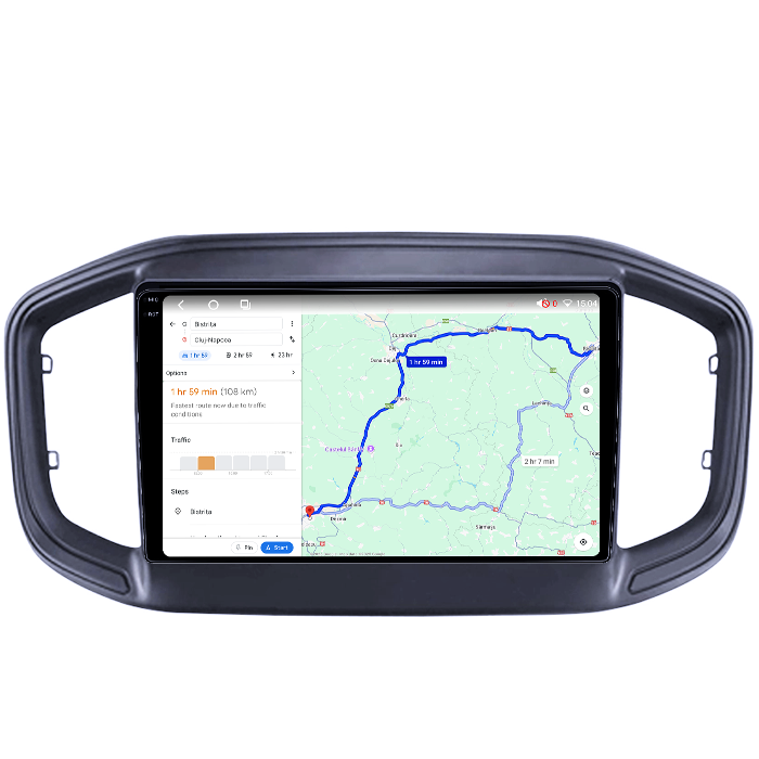 Navigatie dedicata Fiat Strada 2020-2021, 4GB RAM 64GB ROM, Octacore, Android 14, Display QLED 1K 9", Carplay&Android Auto, SIM 4G, Ventilator Activ [4]