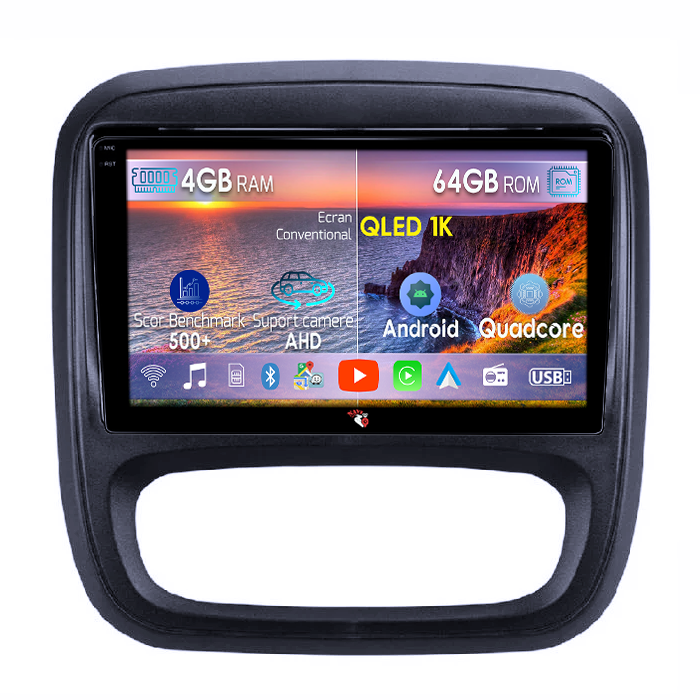 Navigatie dedicata Fiat Talento 2016+, 4GB RAM 64GB ROM, Octacore, Android 14, Display QLED 1K 9", Carplay&Android Auto, SIM 4G, Ventilator Activ [1]