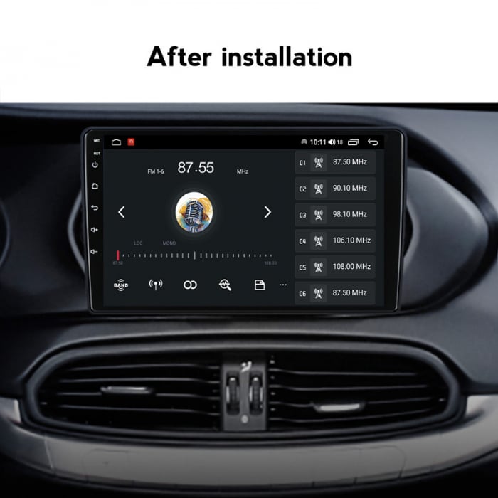 Navigatie dedicata Fiat Tipo 2015-2018, 4 GB RAM 32 ROM, Android 13, Display QLED, 9", DSP, Carplay, Android Auto, Internet, Youtube , Waze , Wi Fi , Usb , Bluetooth [5]