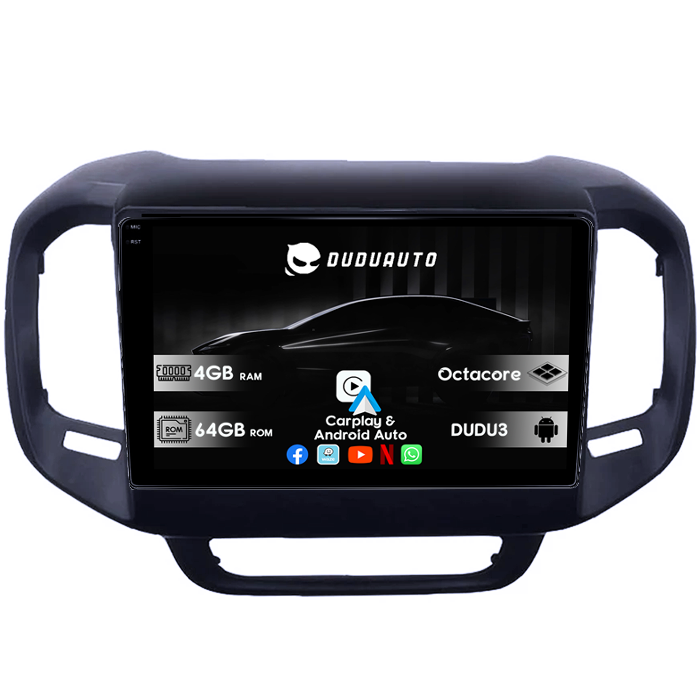 Navigatie dedicata Fiat Toro 2016-2019 DUDU3, 4GB RAM 64GB ROM, Octacore, Platforma 8581, Android, Display QLED 9", DSP, Carplay&AndroidAuto [1]