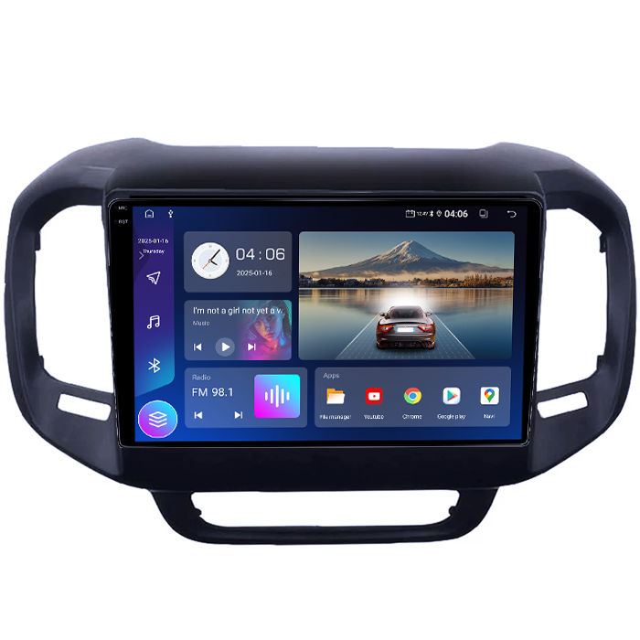 Navigatie dedicata Fiat Toro 2016-2019, 4GB RAM 64GB ROM, Quadcore, Android 14, Display QLED 1K 9", DSP, Carplay&Android Auto, Suport camere AHD [2]