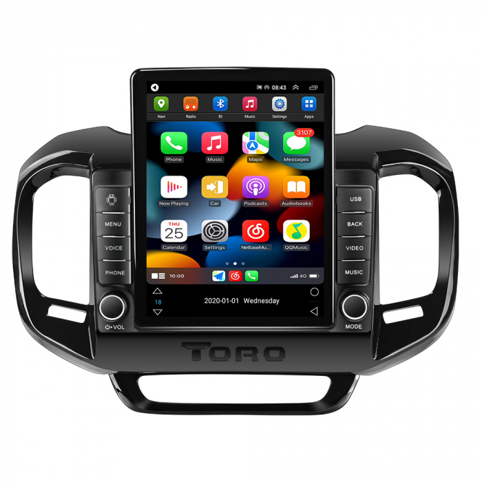 Navigatie dedicata Fiat Toro 2017-2020 ,Tesla Style, ANDROID 13,Carplay&Android Auto, 10 inch , 8+128GB, Internet, Aplicatii, Waze, Gps [2]