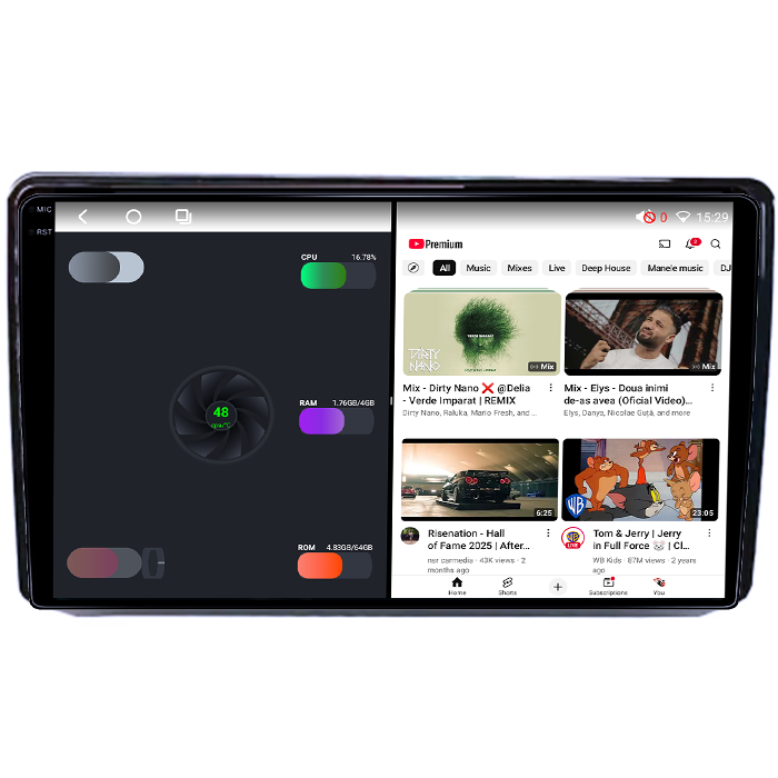 Navigatie dedicata Fiat Viaggio/Ottimo, 4GB RAM 64GB ROM, Octacore, Android 14, Display QLED 1K 9", Carplay&Android Auto, SIM 4G, Ventilator Activ [3]