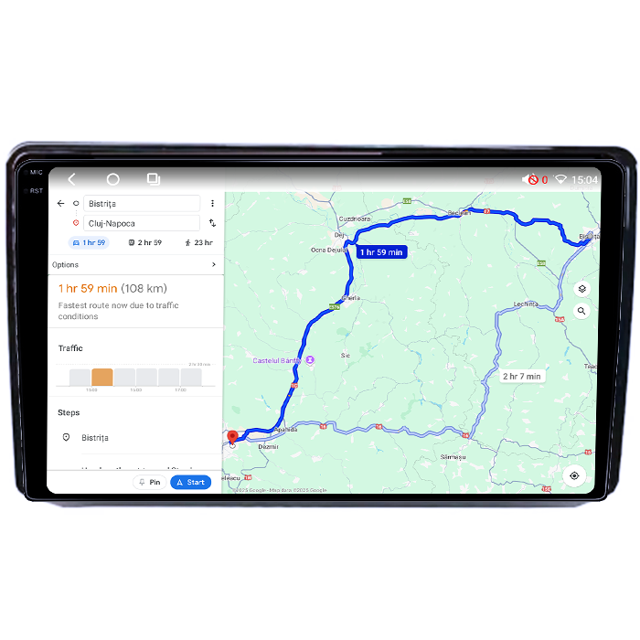 Navigatie dedicata Fiat Viaggio/Ottimo, 4GB RAM 64GB ROM, Octacore, Android 14, Display QLED 1K 9", Carplay&Android Auto, SIM 4G, Ventilator Activ [4]