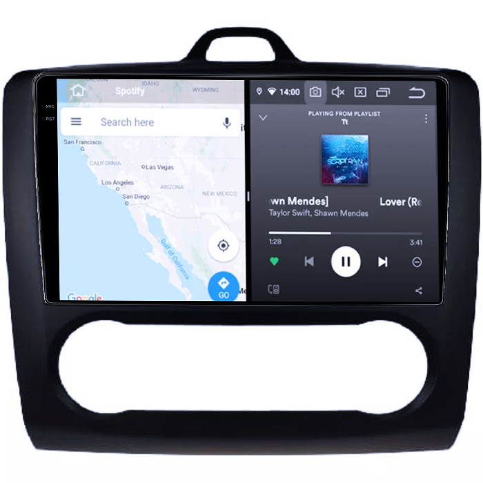 Navigatie dedicata Focus 2004-2011 Clima Automata, Neagra, 12GB RAM 256GB ROM, Android 13, Rezolutie 2K, Display QLED 9", DSP, Carplay&Android Auto, SIM 4G, Ventilator Activ, Suport Camere 360 [3]