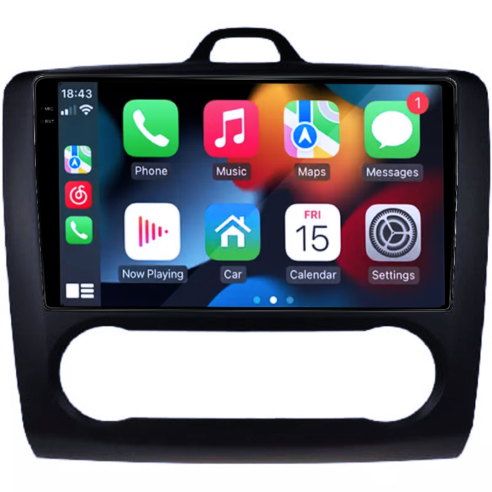 Navigatie dedicata Focus 2004-2011 Clima Automata, Neagra, 12GB RAM 256GB ROM, Android 13, Rezolutie 2K, Display QLED 9", DSP, Carplay&Android Auto, SIM 4G, Ventilator Activ, Suport Camere 360 [2]