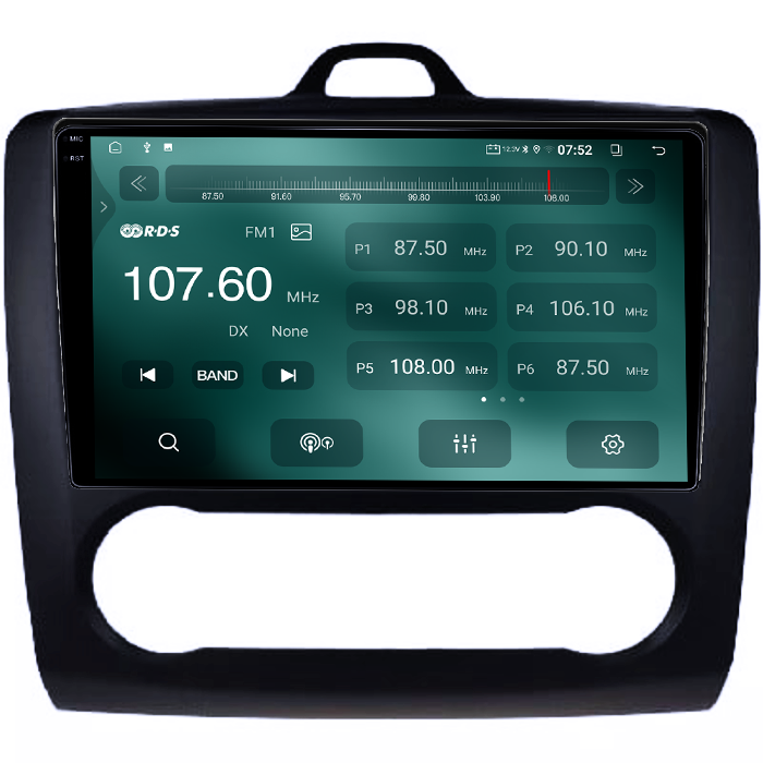 Navigatie dedicata Focus 2004-2011 Clima Automata, Neagra, 4GB RAM 64GB ROM, Quadcore, Android 14, Display QLED 1K 9", DSP, Carplay&Android Auto, Suport camere AHD [2]