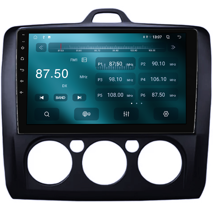 Navigatie dedicata Focus 2004-2011 Clima Manuala, Neagra, 8GB RAM 128GB ROM, Octacore, Platforma TS18, Android 14, Display QLED 9”, Suporta camera 360º, DSP, Carplay&Android Auto, SIM 4G, Ventilator [3]