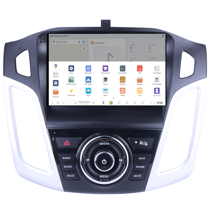 Navigatie dedicata Ford Focus 2011-2015, DUDU3, 4GB RAM 64GB ROM, Octacore, Platforma 8581, Android, Display QLED 9", DSP, Carplay&AndroidAuto [4]