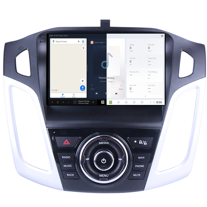 Navigatie dedicata Ford Focus 2011-2015, DUDU3, 4GB RAM 64GB ROM, Octacore, Platforma 8581, Android, Display QLED 9", DSP, Carplay&AndroidAuto [5]