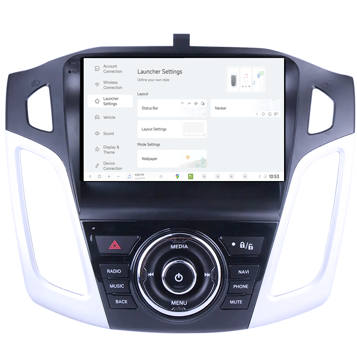 Navigatie dedicata Ford Focus 2011-2015, DUDU3, 4GB RAM 64GB ROM, Octacore, Platforma 8581, Android, Display QLED 9", DSP, Carplay&AndroidAuto [2]