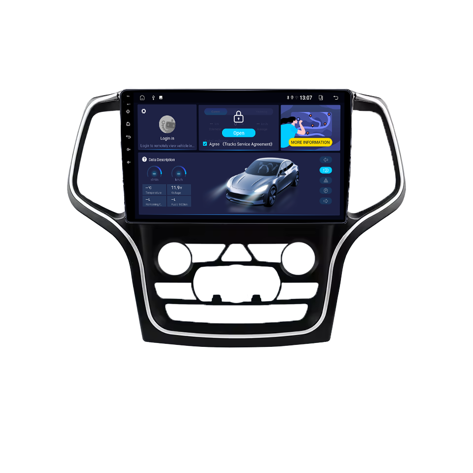Navigatie dedicata Jeep Grand Cherokee 2014-2017, 12GB RAM 256GB ROM, Android 14, Rezolutie 2K, Display QLED, 9", DSP, Carplay, Android Auto, Internet, Youtube, Waze, Wi Fi, USB [2]