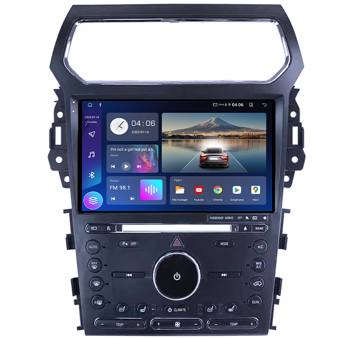 Navigatie dedicata Ford Explorer 2011-2019, 4GB RAM 64GB ROM, Quadcore, Android 14, Display QLED  9", DSP, Carplay&Android Auto, Suport camere AHD [2]