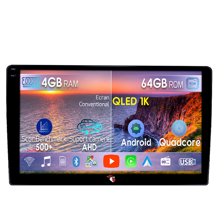 Navigatie dedicata Ford Custom 2013-2022, 4GB RAM 64GB ROM, Octacore, Android 14, Display QLED 1K 9", Carplay&Android Auto, SIM 4G, Ventilator Activ [1]