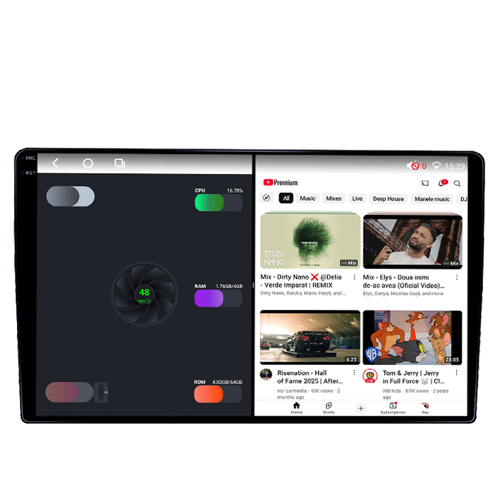 Navigatie dedicata Mercedes Benz W209, W203, 4GB RAM 64GB ROM, Procesor Qualcomm Octacore, Android 14, Rezolutie 2K, Display QLED 9", DSP, Carplay&Android Auto, SIM [5]