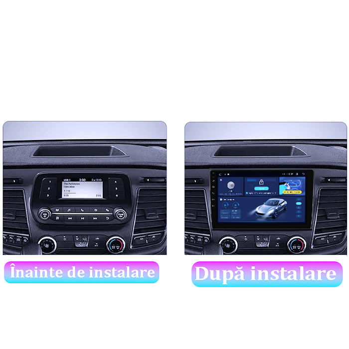 Navigatie dedicata Mercedes Benz W209, W203, 4GB RAM 64GB ROM, Quadcore, Android 14, Display QLED  9", DSP, Carplay&Android Auto, Suport camere AHD [5]