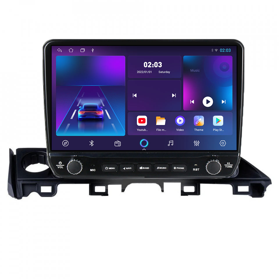 Navigatie dedicata Mazda 6 2017-2019 Tesla Cu Butoane Rotative Model 2024, 4GB RAM 64GB ROM, Procesor Quadcore, Android 14, Display QLED 10", DSP, Carplay&Android [5]