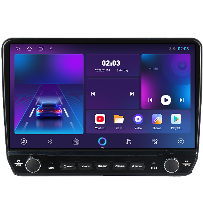 Navigatie dedicata Mercedes Benz W209, W203 Tesla Cu Butoane Rotative Model 2024, 4GB RAM 64GB ROM, Procesor Quadcore, Android 14, Display QLED 10", DSP, Carplay&Android [5]