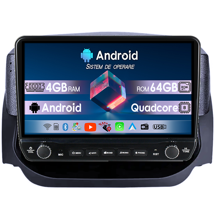 Navigatie dedicata Ford Ecosport 2014-2018 Tesla cu butoane rotative model 2024, 4GB RAM 64GB ROM, Procesor Quadcore, Android 14, Display QLED 10", DSP, Carplay&Android Auto [1]