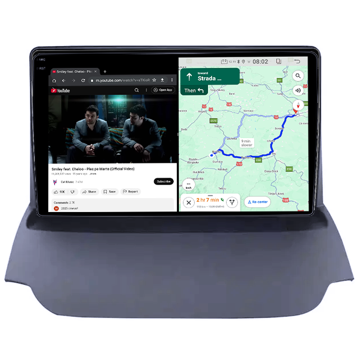 Navigatie dedicata Ford Ecosport 2013-2017, 4GB RAM 64GB ROM, Quadcore, Android 14, Display QLED 1K 9", DSP, Carplay&Android Auto, Suport camere AHD [4]