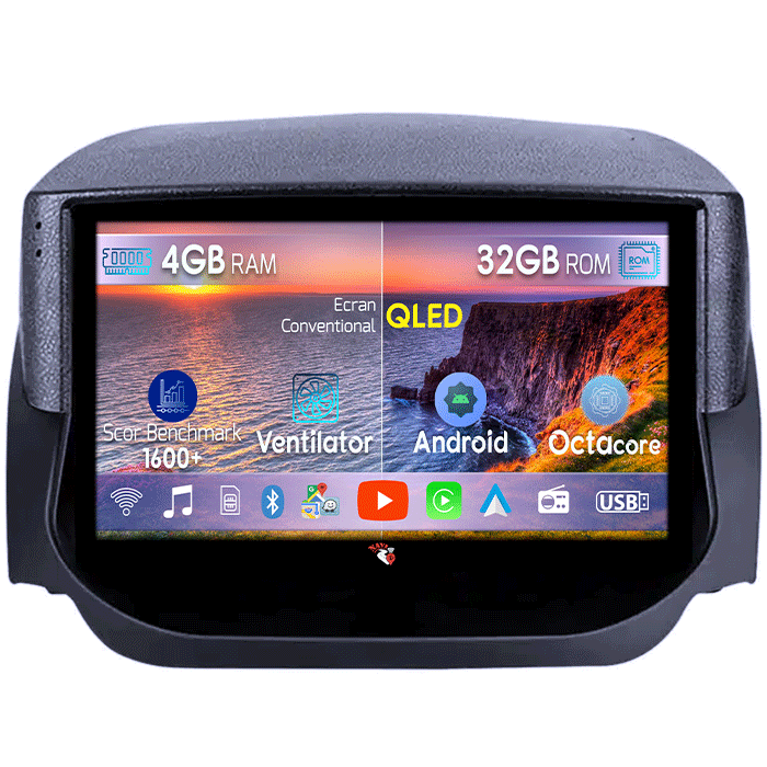 Navigatie dedicata Ford Fiesta 2018+, 4GB RAM 32GB ROM, Android 13, Display 9 " , Internet ,Aplicatii , Waze , Wi Fi , Usb , Bluetooth , Mirrorlink [1]