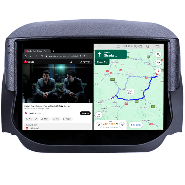 Navigatie dedicata Ford EcoSport 2014-2018, 4GB RAM 64GB ROM, Quadcore, Android 14, Display QLED 1K 9", DSP, Carplay&Android Auto, Suport camere AHD [5]