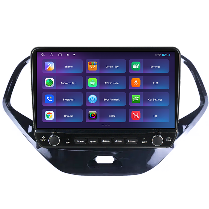 Navigatie dedicata Ford Figo/KA 2015-2018 Tesla cu butoane rotative model 2024, 4GB RAM 64GB ROM, Procesor Quadcore, Android 14, Display QLED 10", DSP, Carplay&Android Auto [4]