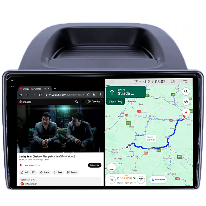 Navigatie dedicata Ford Ecosport 2018-2023, 4GB RAM 64GB ROM, Quadcore, Android 14, Display QLED 1K 9", DSP, Carplay&Android Auto, Suport camere AHD [4]